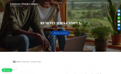 luminouswriters.com screenshot