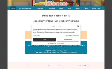 lumpinoumods.com screenshot