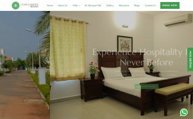 lushgardenresort.in screenshot
