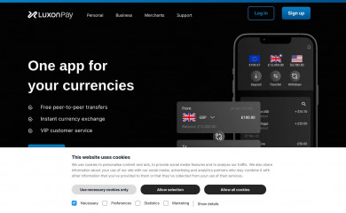 luxon.com screenshot