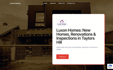 luxonhomes.com.au screenshot