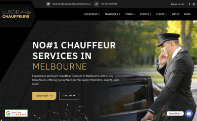 luxorchauffeursmelbourne.au screenshot