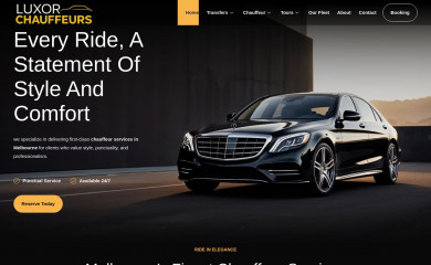 luxorchauffeursmelbourne.au screenshot