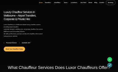 luxorchauffeursmelbourne.au screenshot