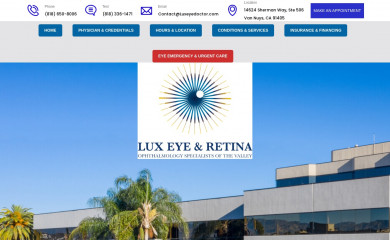 luxeyedoctor.com screenshot