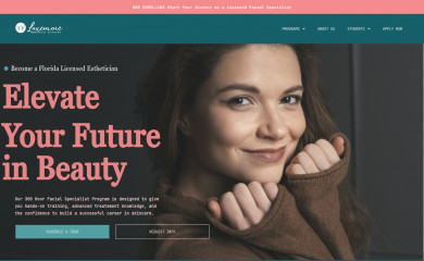 luxemorebeautyacademy.com screenshot