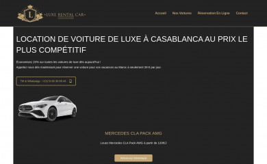 luxerentalcar.ma screenshot