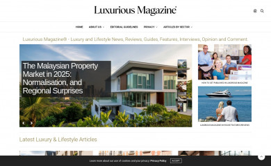 luxuriousmagazine.com screenshot