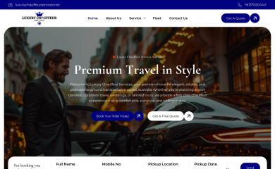 luxurychauffeurservices.net screenshot
