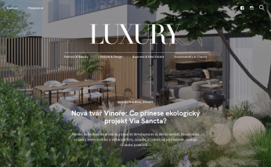 luxuryguide.cz screenshot
