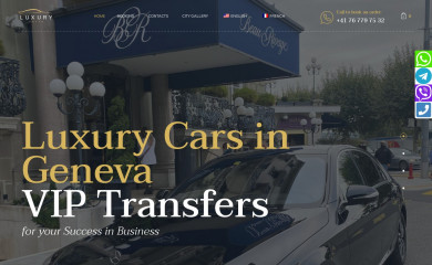 luxurytrans.ch screenshot