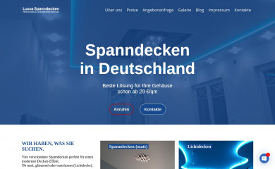 luxus-spanndecken.de screenshot