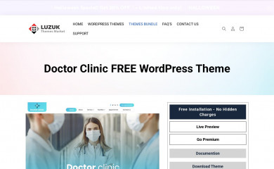 https://www.luzuk.com/themes/free-doctor-wordpress-theme/ screenshot