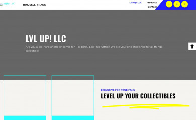 lvlupcollectibles.com screenshot