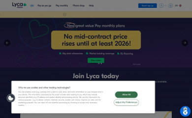 lycamobile.co.uk screenshot
