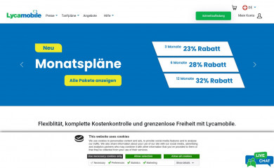 lycamobile.ch screenshot