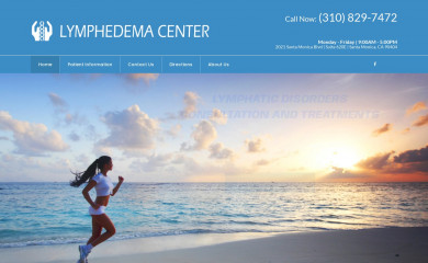 lymphedemacenter.com screenshot