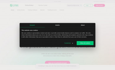 lynxbroker.com screenshot