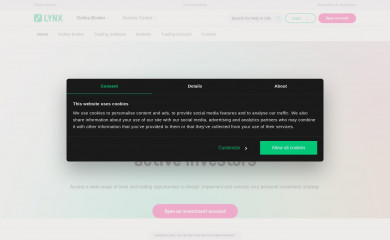 lynxbroker.com screenshot