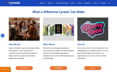 lyrasis.org screenshot