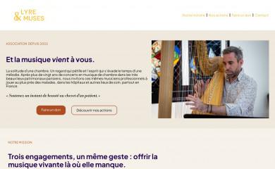lyre-muses.fr screenshot