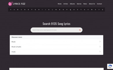 lyricsfizz.com screenshot