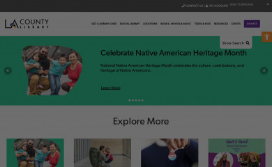 lacountylibrary.org screenshot