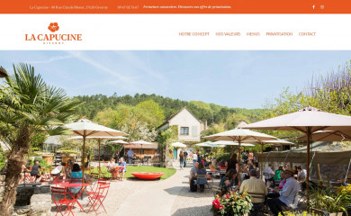 lacapucinegiverny.fr screenshot