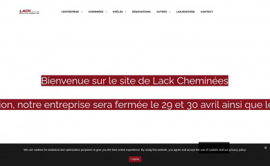 lackcheminees.ch screenshot