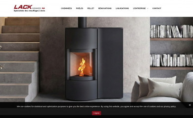 lackcheminees.ch screenshot