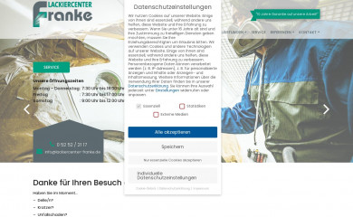 lackiercenter-franke.de screenshot