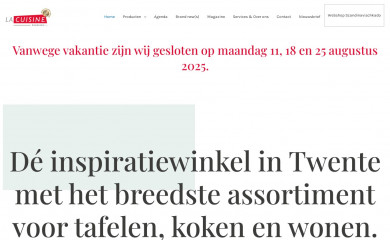 lacuisine.nl screenshot