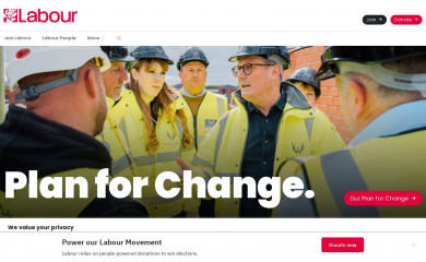 https://labour.org.uk screenshot