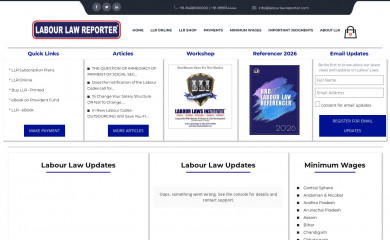 labourlawreporter.com screenshot