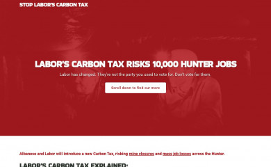 laborcarbontax.com screenshot