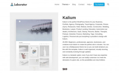 Kalium - Construction Theme screenshot