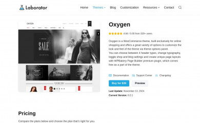 https://laborator.co/themes/oxygen/ screenshot