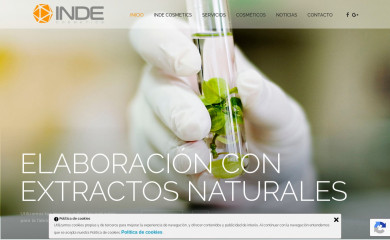 laboratorioindecosmetics.com screenshot