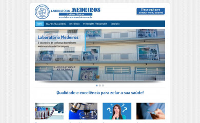 laboratoriomedeiros.com.br screenshot