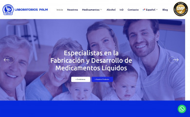 laboratoriospalm.com screenshot