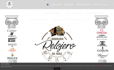 laboratoriorelojerodelnorte.com screenshot