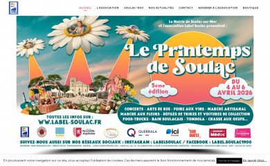 label-soulac.fr screenshot