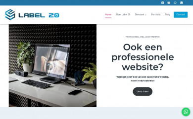 https://label20.nl/ screenshot