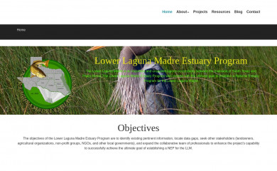 lagunamadreestuary.com screenshot