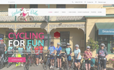 ladiesbackonyourbike.com.au screenshot