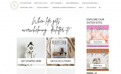 ladydecluttered.com screenshot