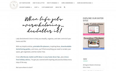 ladydecluttered.com screenshot