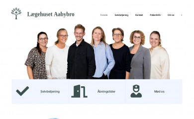 laegehusetaabybro.dk screenshot