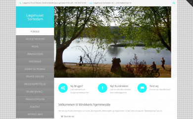 laegehusetsortedam.dk screenshot