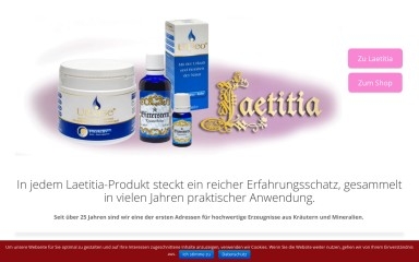 laetitia-naturprodukte.de screenshot